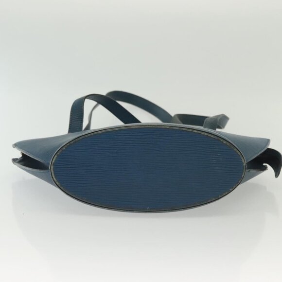 LOUIS VUITTON Epi Saint Jacques Poignees Long Bag Blue LV Auth - Picture 6 of 16